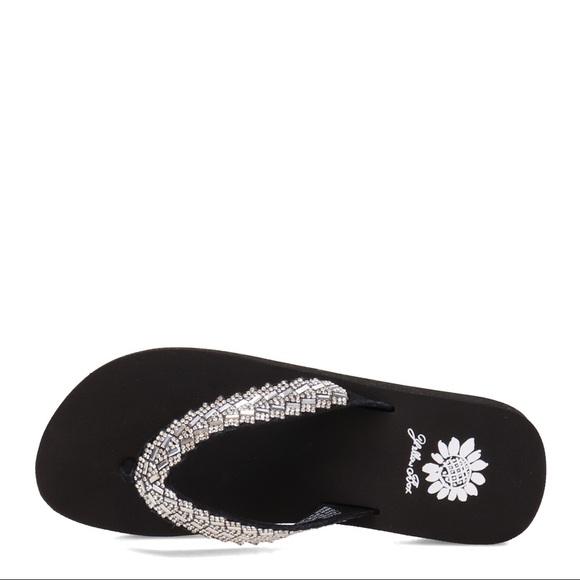 Yellow box flip flops Jillaine color clear medium width - Picture 6 of 7